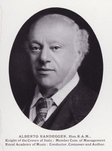 Prominente menn fra London: Alberto Randegger (s/hvitt-bilde) av English Photographer