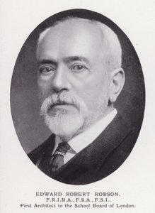 Prominent Men of London: Edward Robert Robson (s/hv-bilde) av English Photographer