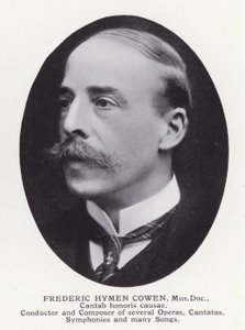 Prominent Men of London: Frederic Hymen Cowen (s/hv-bilde) av English Photographer