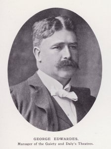 Prominente menn fra London: George Edwardes (s/hvitt-bilde) av English Photographer