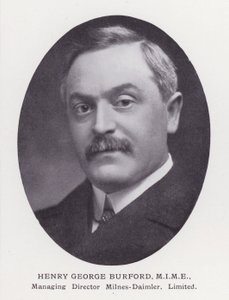 Prominente menn fra London: Henry George Burford (s/hvitt-bilde) av English Photographer
