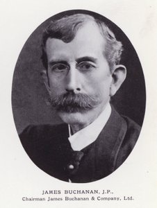 Prominente menn fra London: James Buchanan (s/hvitt-bilde) av English Photographer