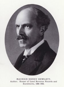 Fremtredende menn fra London: Maurice Henry Hewlett (s/hv-bilde) av English Photographer