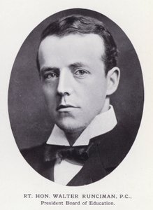 Prominente menn fra London: Rt Hon Walter Runciman (s/hv-bilde) av English Photographer