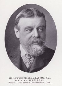 Prominente menn fra London: Sir Lawrence Alma-Tadema (s/hvitt-bilde) av English Photographer