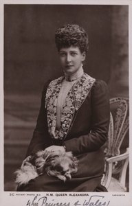 Dronning Alexandra (s/h-bilde) av English Photographer