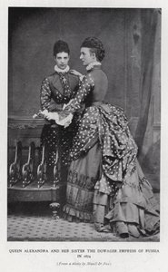 Dronning Alexandra og enkekeiserinne av Russland av English Photographer