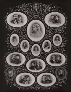 Dronning Victoria og hennes familie av English Photographer