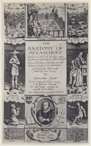 R Burton, The Anatomy of Melancholy, tredje utgave, J Lichfield for H Cripps, Oxford 1628 (s/hv-foto) av English Photographer