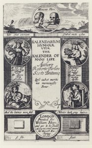R Farley, Menneskelivskalender, W Hope 1638 (s/hvitt-bilde) av English Photographer