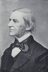 Ralph Waldo Emerson (s/hvitt bilde) av English Photographer