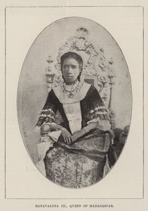 Ranavalona III, dronning av Madagaskar av English Photographer