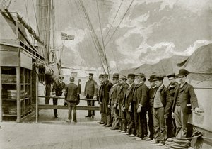 Råmateriale til Royal Navy (s/hvitt bilde) av English Photographer