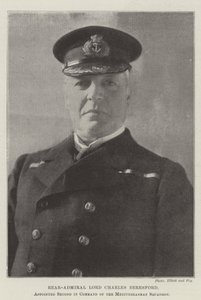 Kontreadmiral Lord Charles Beresford, utnevnt til nestkommanderende for Middelhavsskvadronen av English Photographer