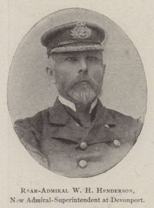Kontreadmiral WH Henderson, ny admiral-superintendent ved Devonport av English Photographer