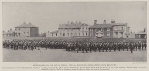 Forsterkninger for Sør-Afrika, 3. bataljon Northamptonshire Regiment av English Photographer