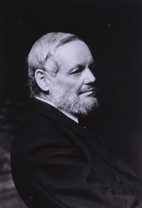 Richard Garnett , engelsk poet, lærd, bibliotekar og Keeper of Printed Books ved British Museum (s/hvitt-bilde) av English Photographer