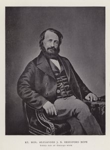 Høyre ærede Alexander JB Beresford Hope, tredje sønn av Thomas Hope av English Photographer