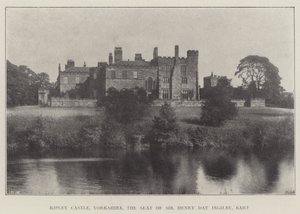 Ripley Castle, Yorkshire, setet til Sir Henry Day Ingilby, Baronet av English Photographer