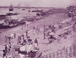 River Hooghly, Calcutta av English Photographer
