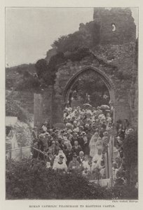 Romersk-katolske pilegrimsreise til Hastings Castle av English Photographer