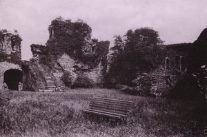 Rothesay Castle (s/hvitt bilde) av English Photographer