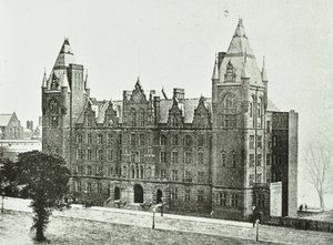 Royal College of Music: eksteriør, 1894 av English Photographer