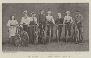 Royal Cyclists, en gruppe i København av English Photographer