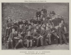 Rudyard Kipling som skolegutt av English Photographer