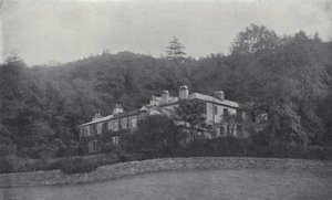 Ruskin's Home, Brantwood, i Lake Country (s/h-bilde) av English Photographer