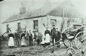Saint Gothard Road: gårdshytter, 1880 av English Photographer