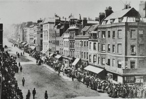 Saint Jamess Street, Westminster LB: ser nordover fra Pall Mall, 1889 av English Photographer