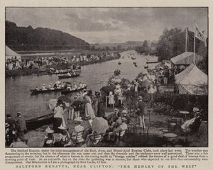 Saltford Regatta, nær Clifton, The Henley of the West av English Photographer