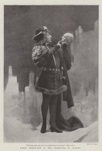 Sarah Bernhardt i karakteren til Hamlet av English Photographer