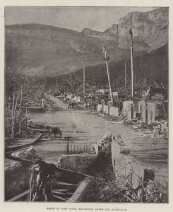 Scene i Port Louis, Mauritius, etter orkanen av English Photographer