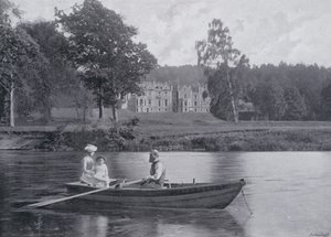 Skottland: Abbotsford (s/hvitt bilde) av English Photographer