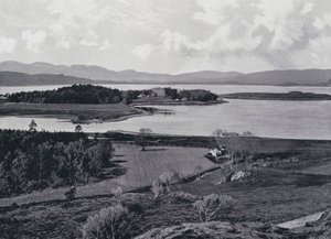 Skottland: Dunstaffnage Castle (s/hvitt bilde) av English Photographer