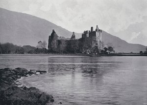 Skottland: Kilchurn Castle (s/hvitt bilde) av English Photographer