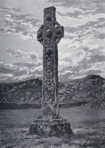 Skottland: St Martin's Cross, Iona (s/hvitt-bilde) av English Photographer