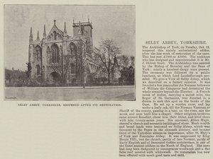 Selby Abbey, Yorkshire, gjenåpnet etter restaureringen av English Photographer