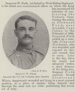 Sersjant W Firth, tildelt VC for gallanteri nær Arundel av English Photographer