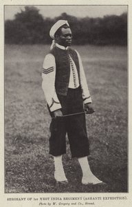 Sersjant for 1. Vest-India-regiment, Ashanti-ekspedisjonen av English Photographer