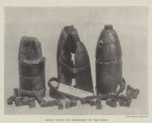 Von den Buren auf Kimberley abgefeuerte Granaten von English Photographer