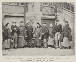 Signatarar av Sikkim-Tibet-konvensjonen av English Photographer