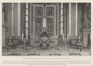 Silver-Gilt Epergne presentert til kong Edward VII av den tyske keiseren av English Photographer