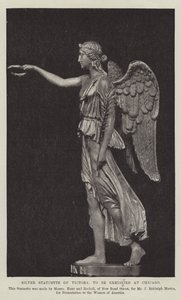 Silver Statuette of Victory, som skal stilles ut i Chicago av English Photographer