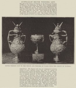 Sølvbryllupsgave til prinsen og prinsessen av Wales fra kolonien Victoria av English Photographer