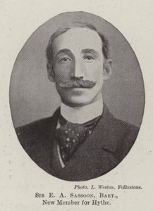 Sir E A Sassoon, Baronet, nytt medlem for Hythe av English Photographer