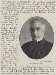 Sir Edward Fry av English Photographer