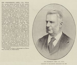 Sir Frederick Abel, CB, FRS, president for British Association for 1890 av English Photographer